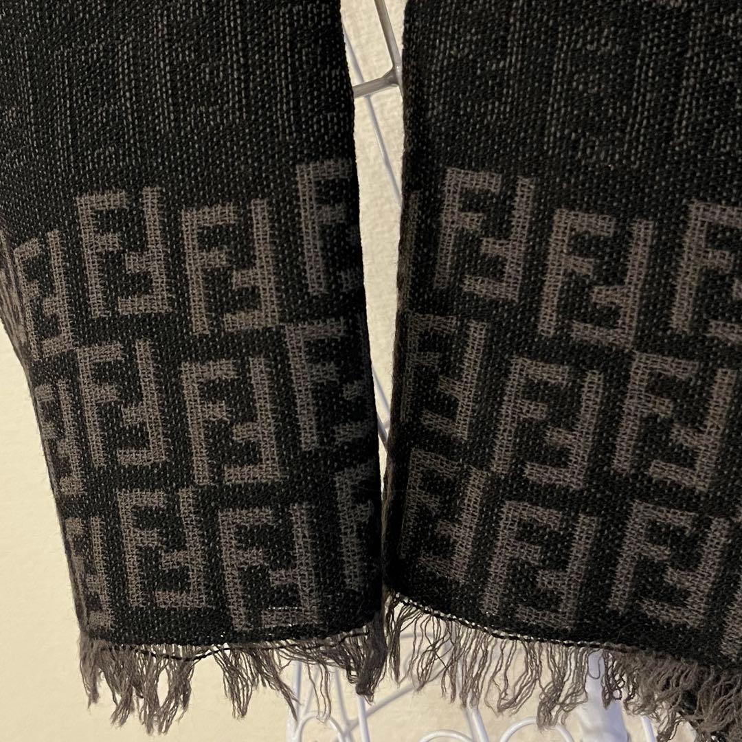 FENDI フェンディ ズッカ柄 ウール マフラー　ストール メンズ レディース