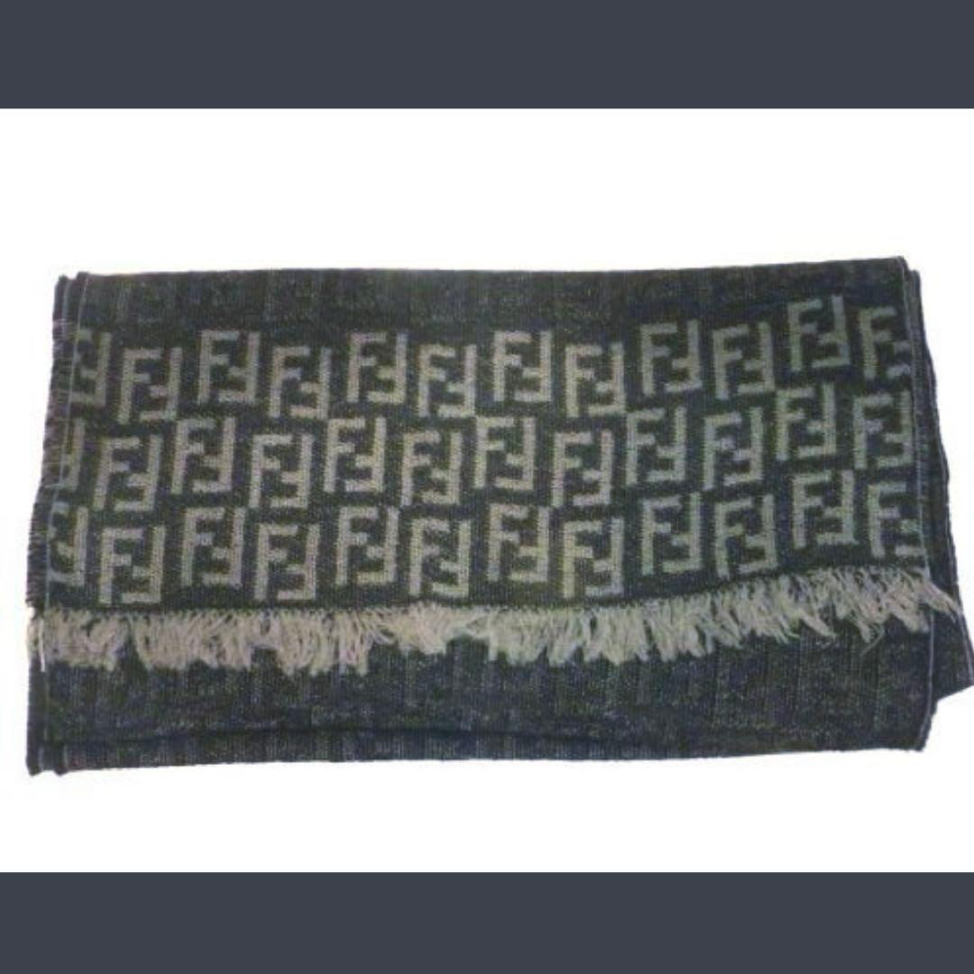 FENDI フェンディ ズッカ柄 ウール マフラー　ストール メンズ レディース