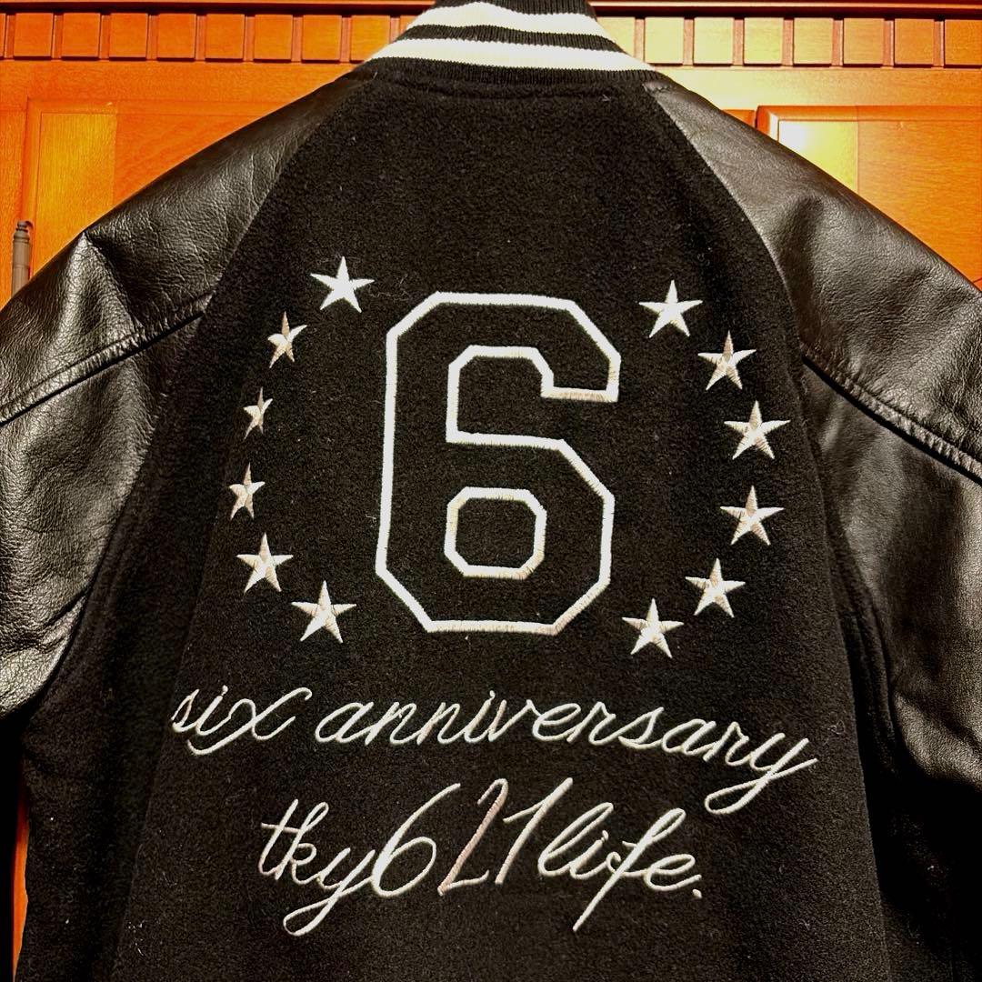 LEFLAH 本革スタジャン ブラック　L