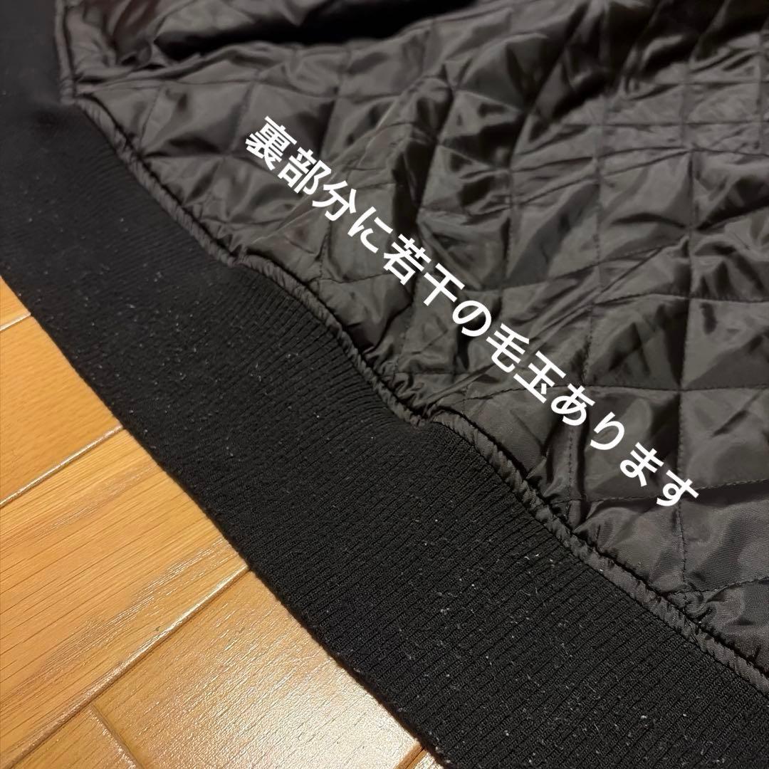 LEFLAH 本革スタジャン ブラック　L