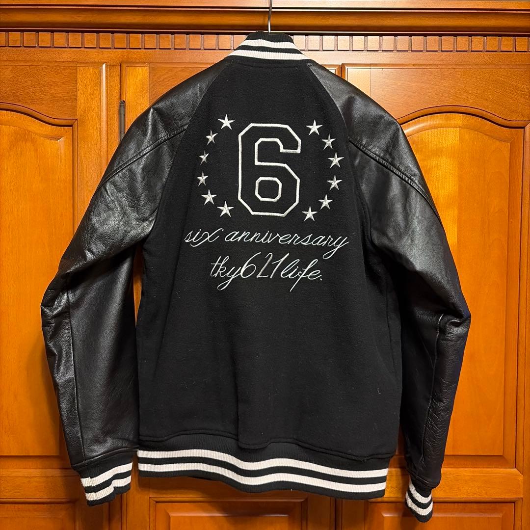 LEFLAH 本革スタジャン ブラック　L