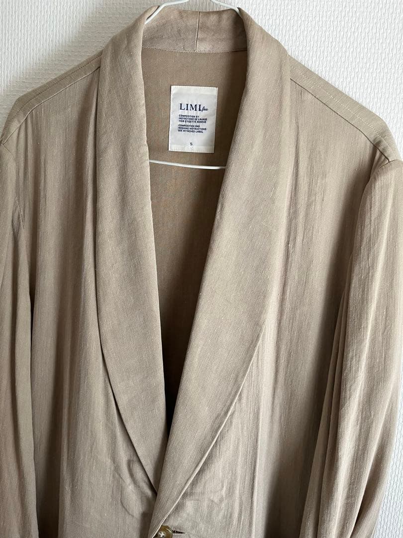 2013ssLIMIfeuリミフゥカーキベージュ麻リネンジャケット