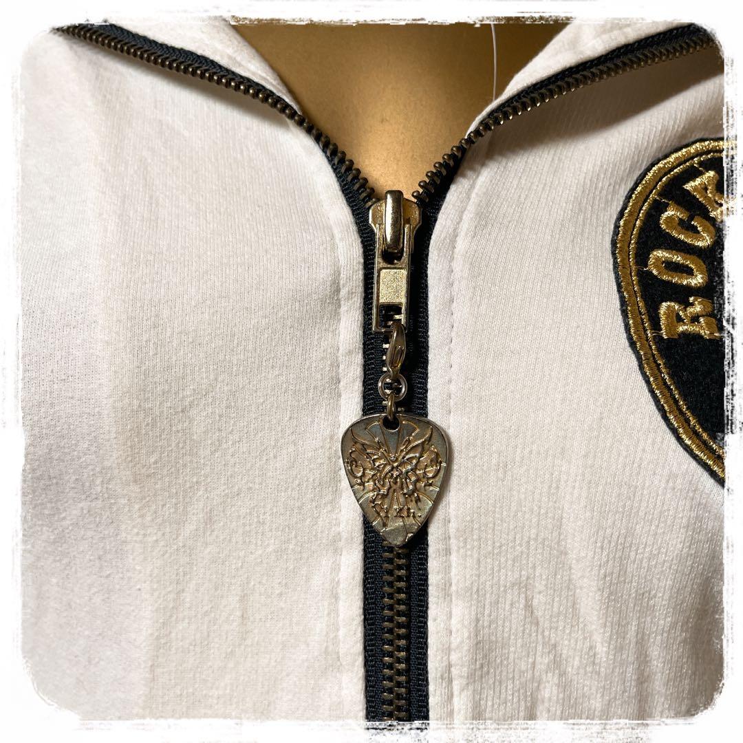 L*i様 ⭐️A360⭐️ d.i.a ♥ スカル ライン ギラギラ ジップアッ