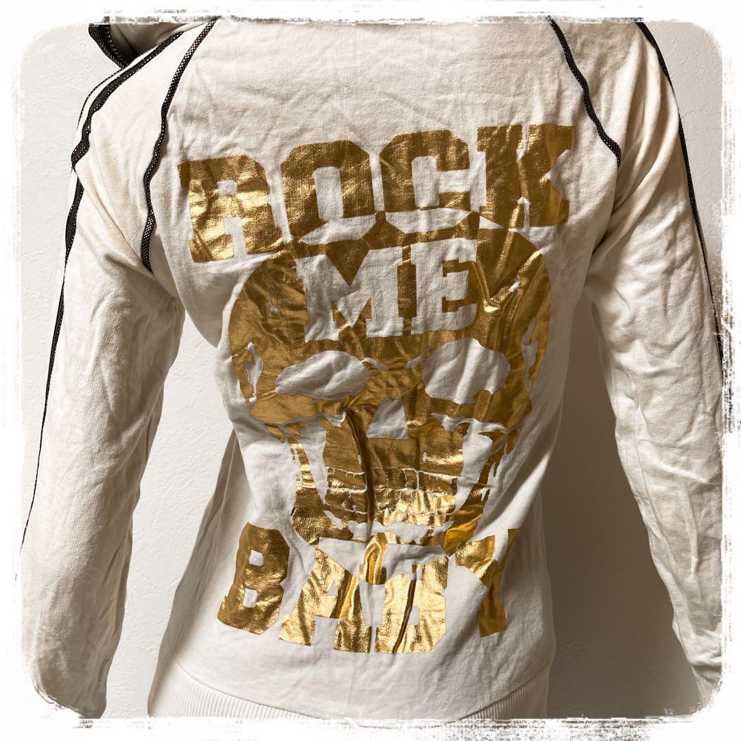 L*i様 ⭐️A360⭐️ d.i.a ♥ スカル ライン ギラギラ ジップアッ