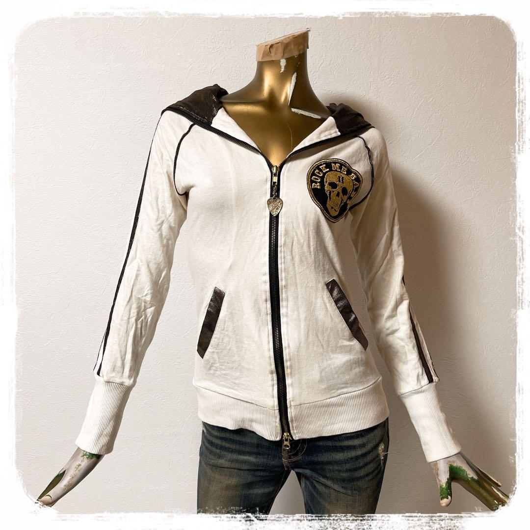 L*i様 ⭐️A360⭐️ d.i.a ♥ スカル ライン ギラギラ ジップアッ