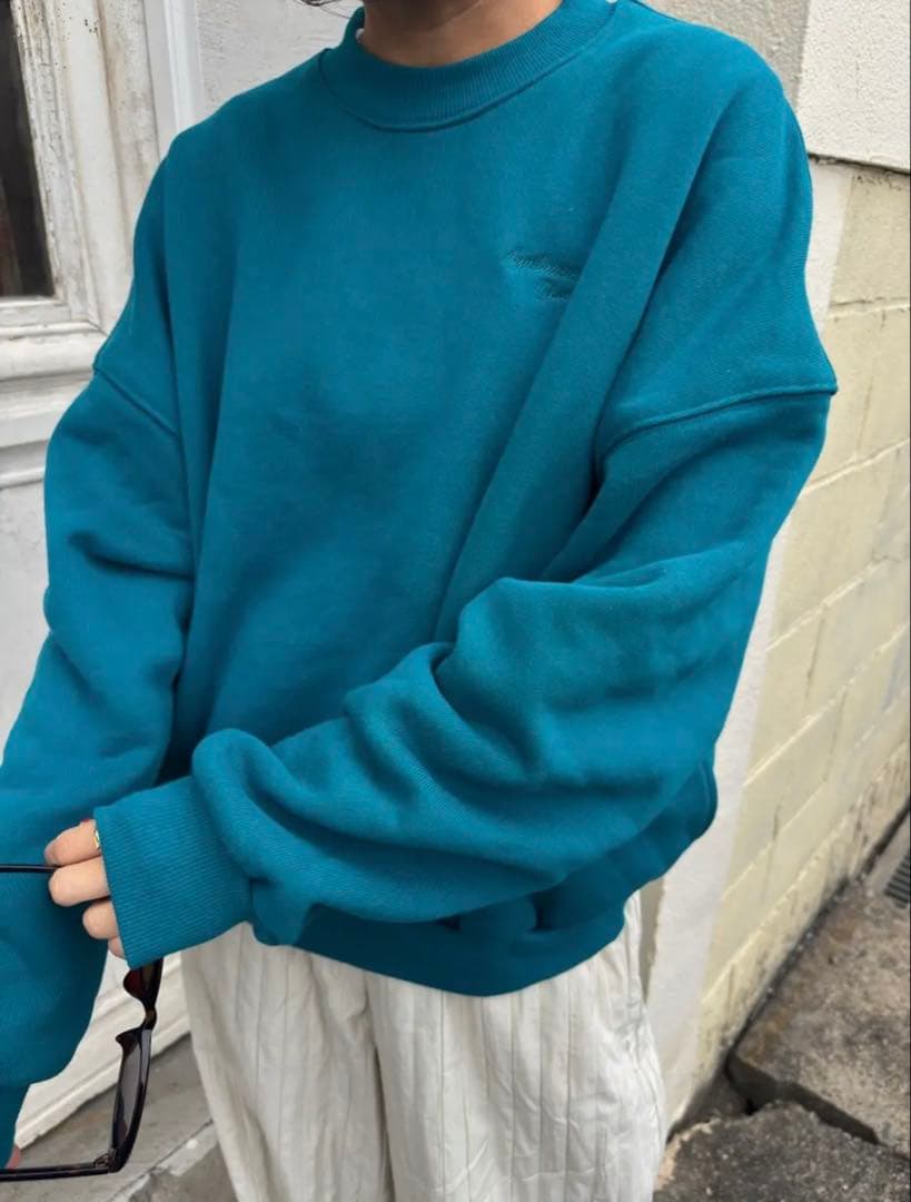 ayakawasaki オリジナルスウェット　turquoise 新品