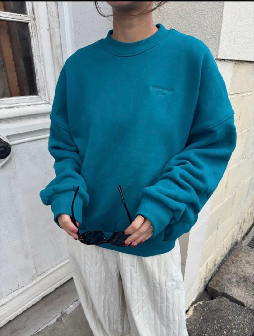 ayakawasaki オリジナルスウェット　turquoise 新品