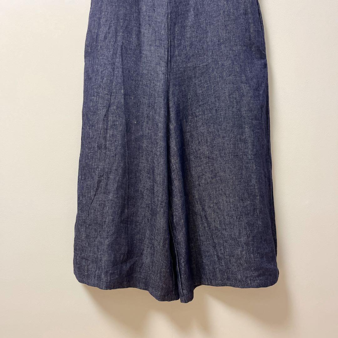 フォグリネンワーク　サロペット　レディース　デニム　オールインワン　ワイド　麻