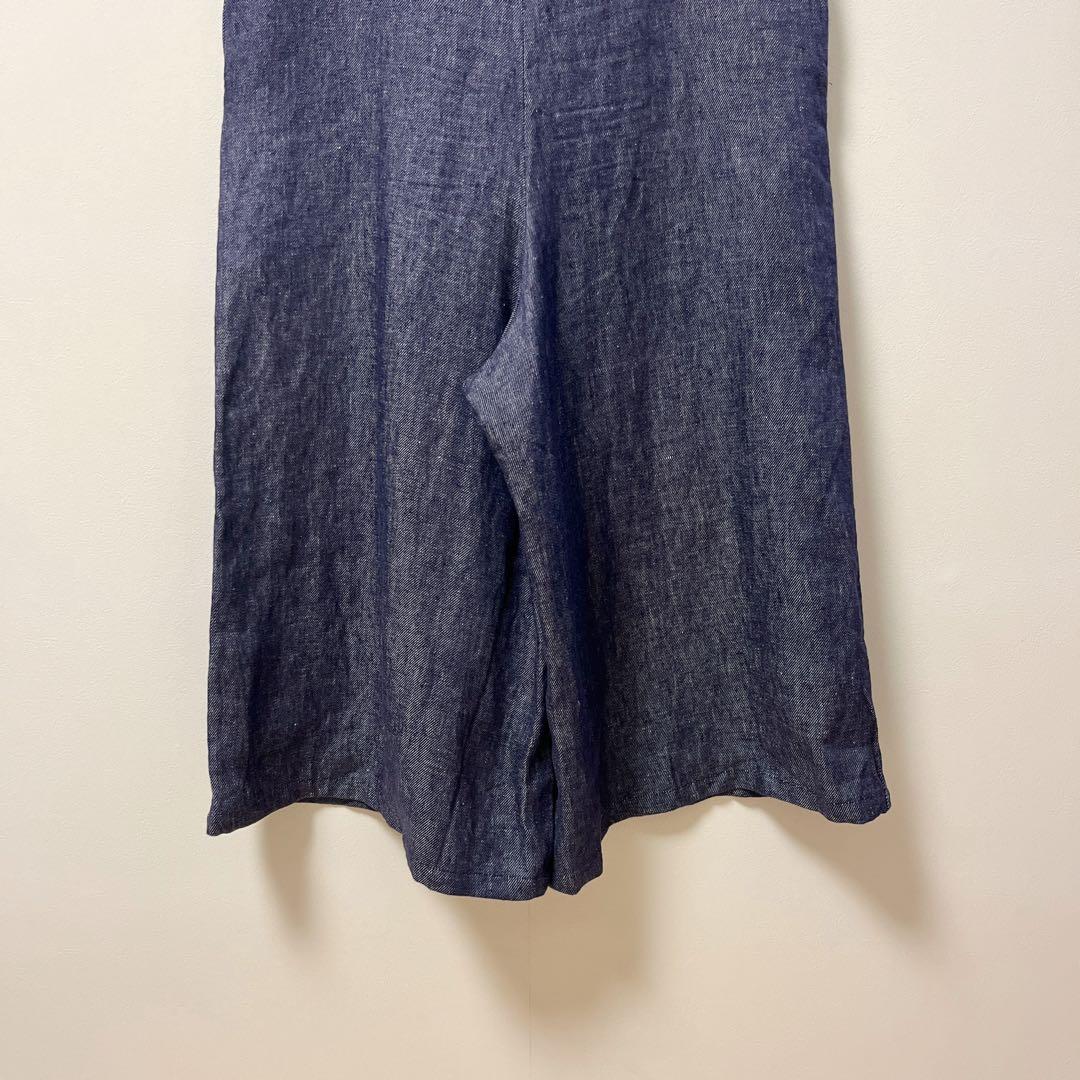 フォグリネンワーク　サロペット　レディース　デニム　オールインワン　ワイド　麻