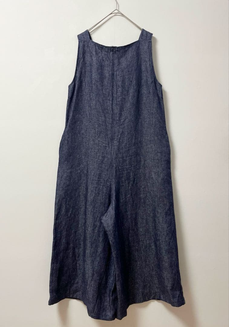 フォグリネンワーク　サロペット　レディース　デニム　オールインワン　ワイド　麻