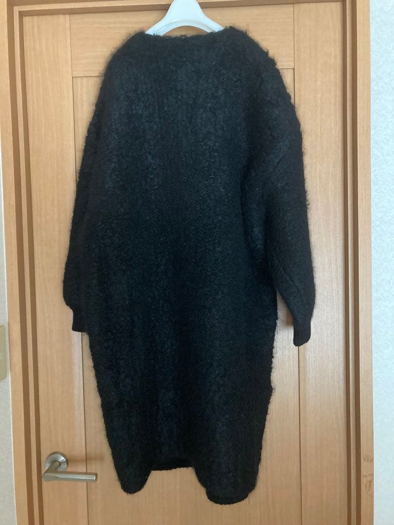 R&D.M.CO- オールドマンズテーラー ニットボアコート　ブラック