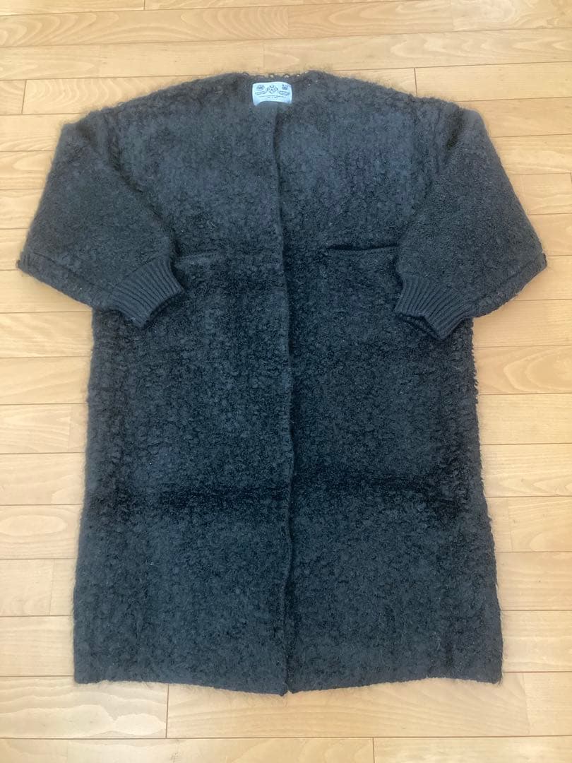 R&D.M.CO- オールドマンズテーラー ニットボアコート　ブラック