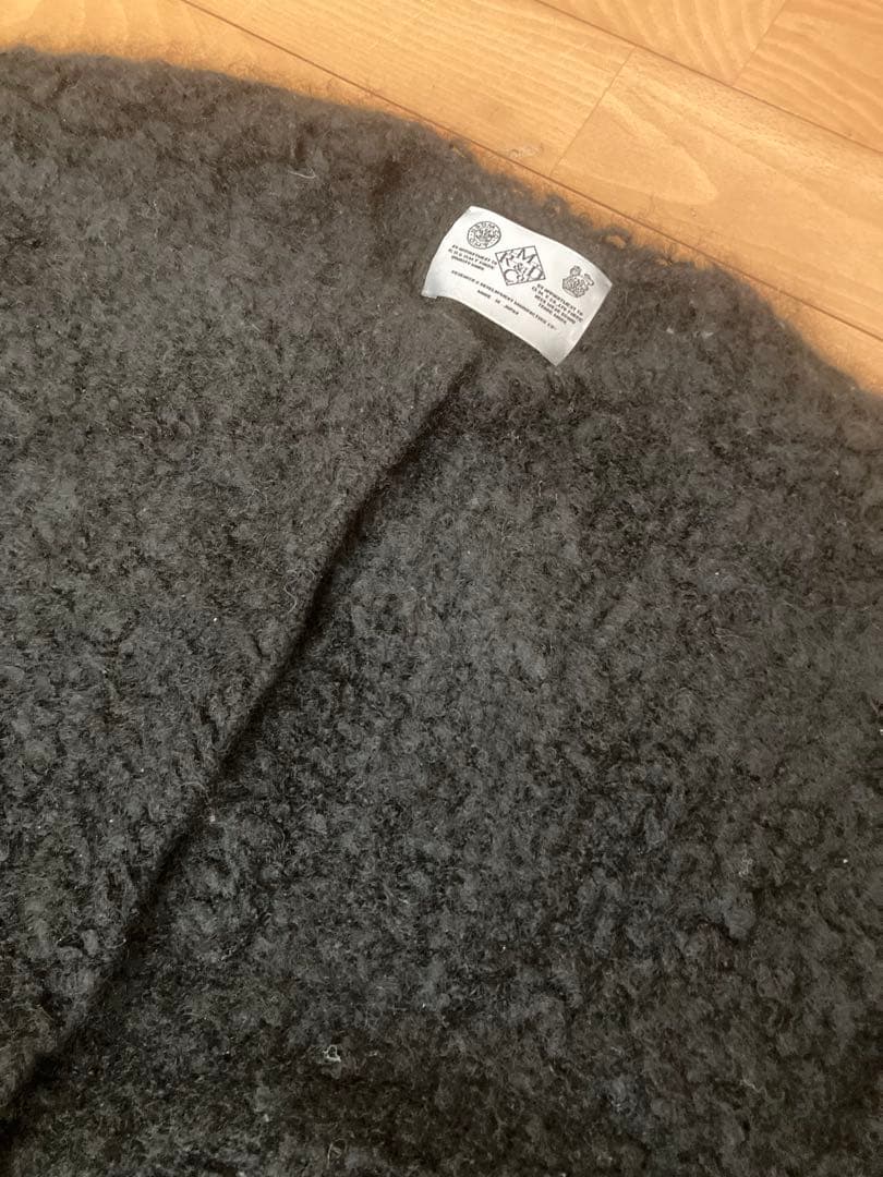 R&D.M.CO- オールドマンズテーラー ニットボアコート　ブラック