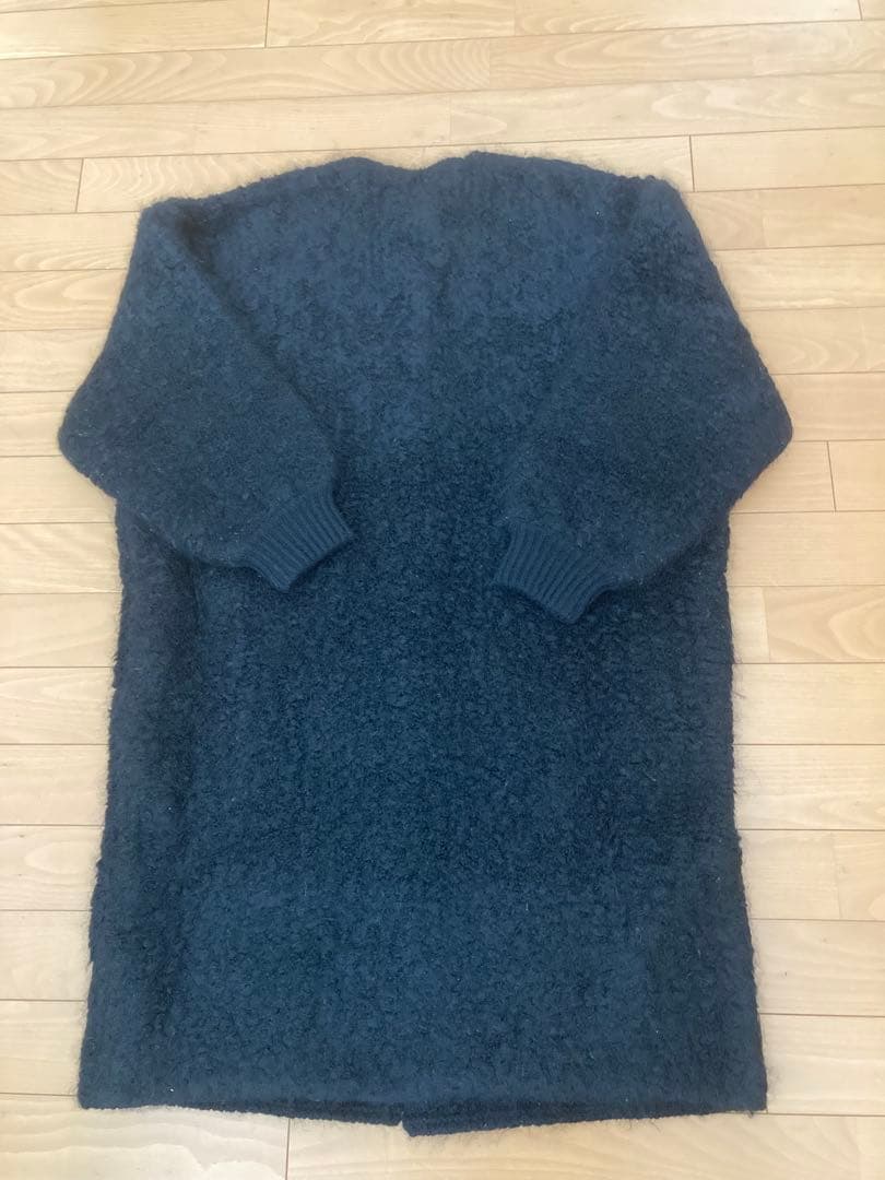 R&D.M.CO- オールドマンズテーラー ニットボアコート　ブラック