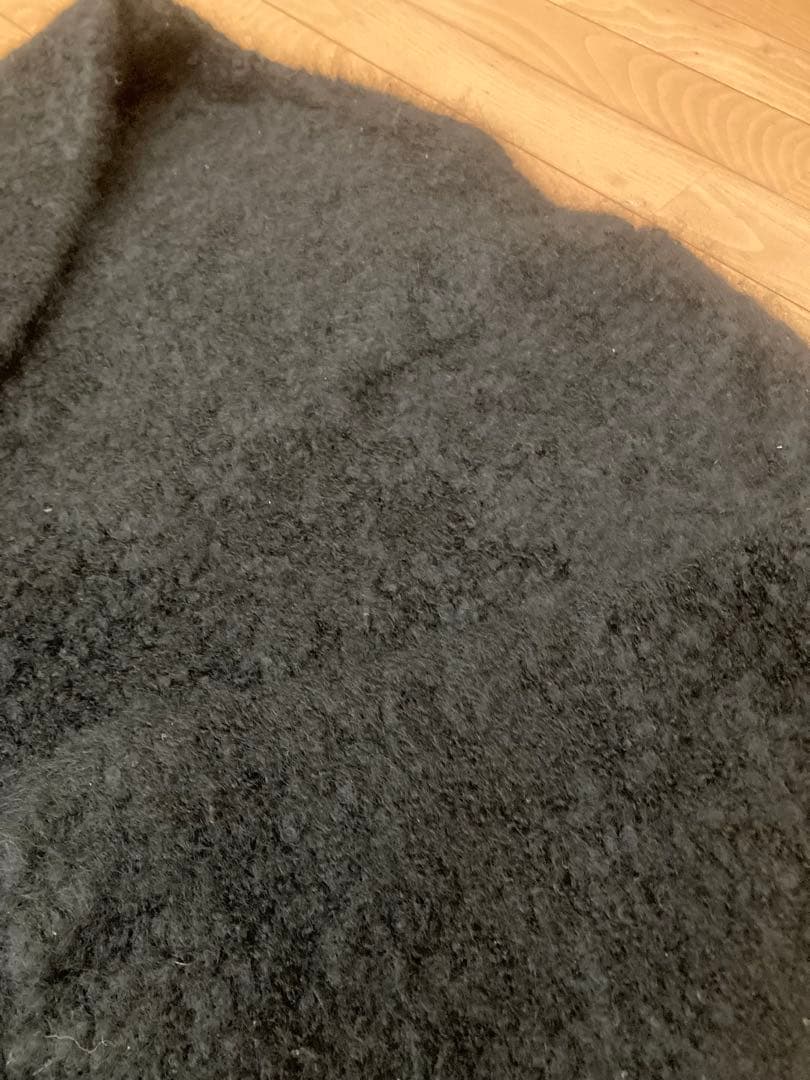 R&D.M.CO- オールドマンズテーラー ニットボアコート　ブラック