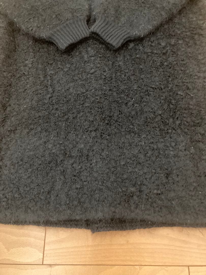 R&D.M.CO- オールドマンズテーラー ニットボアコート　ブラック