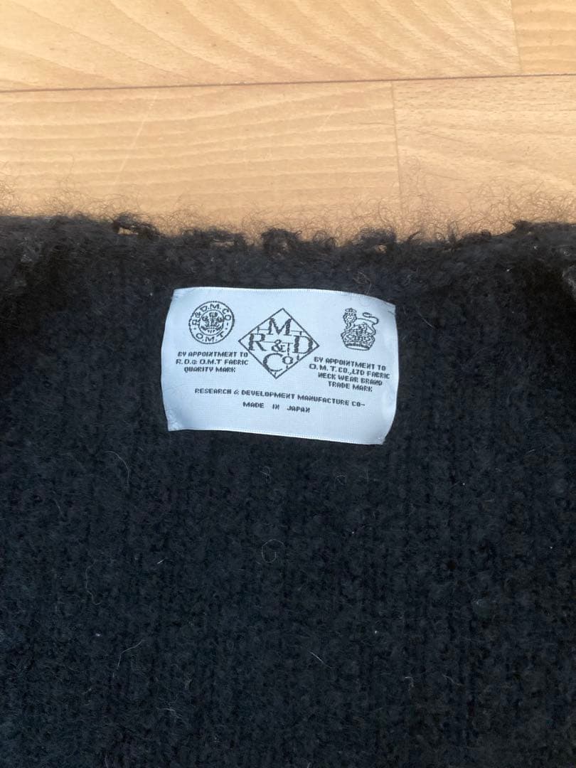 R&D.M.CO- オールドマンズテーラー ニットボアコート　ブラック