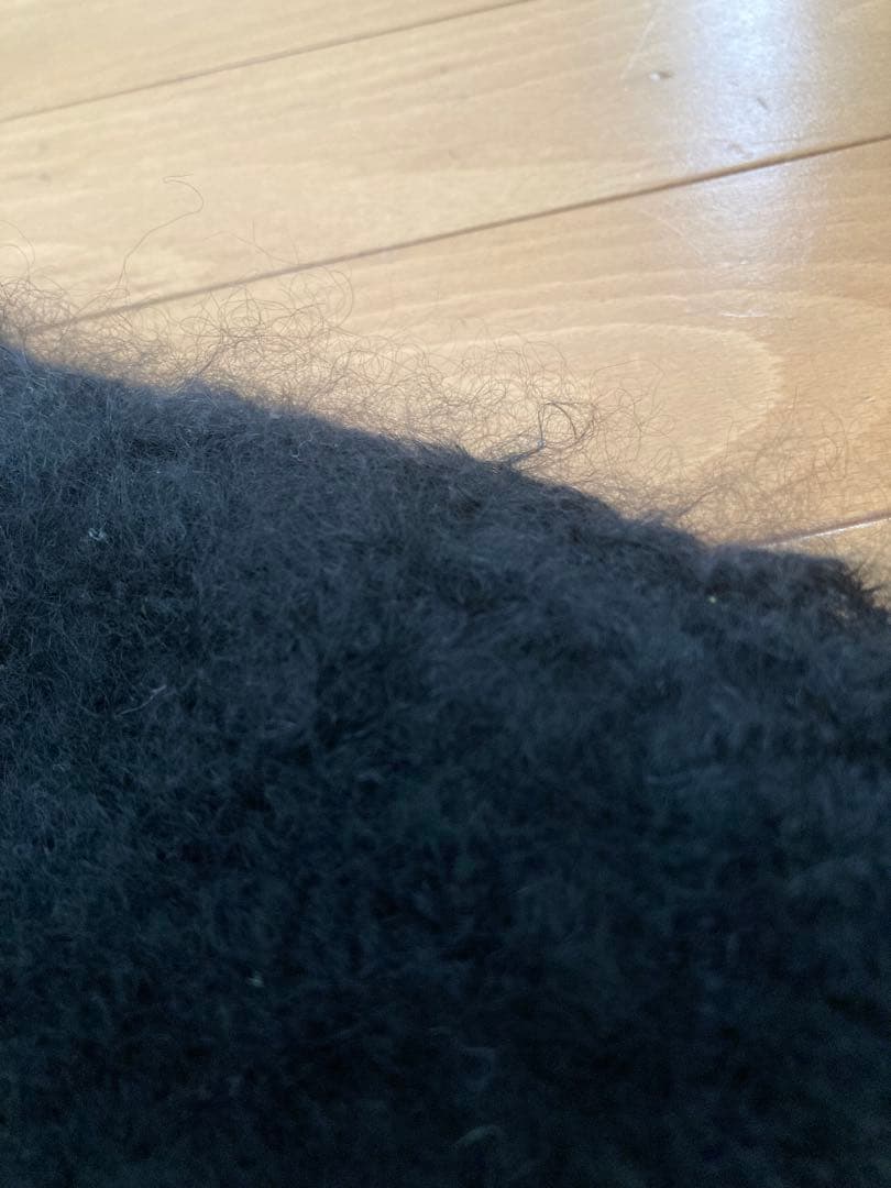 R&D.M.CO- オールドマンズテーラー ニットボアコート　ブラック