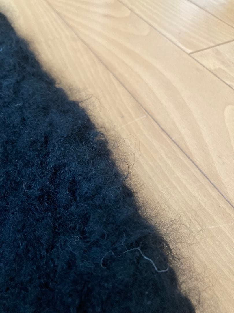 R&D.M.CO- オールドマンズテーラー ニットボアコート　ブラック