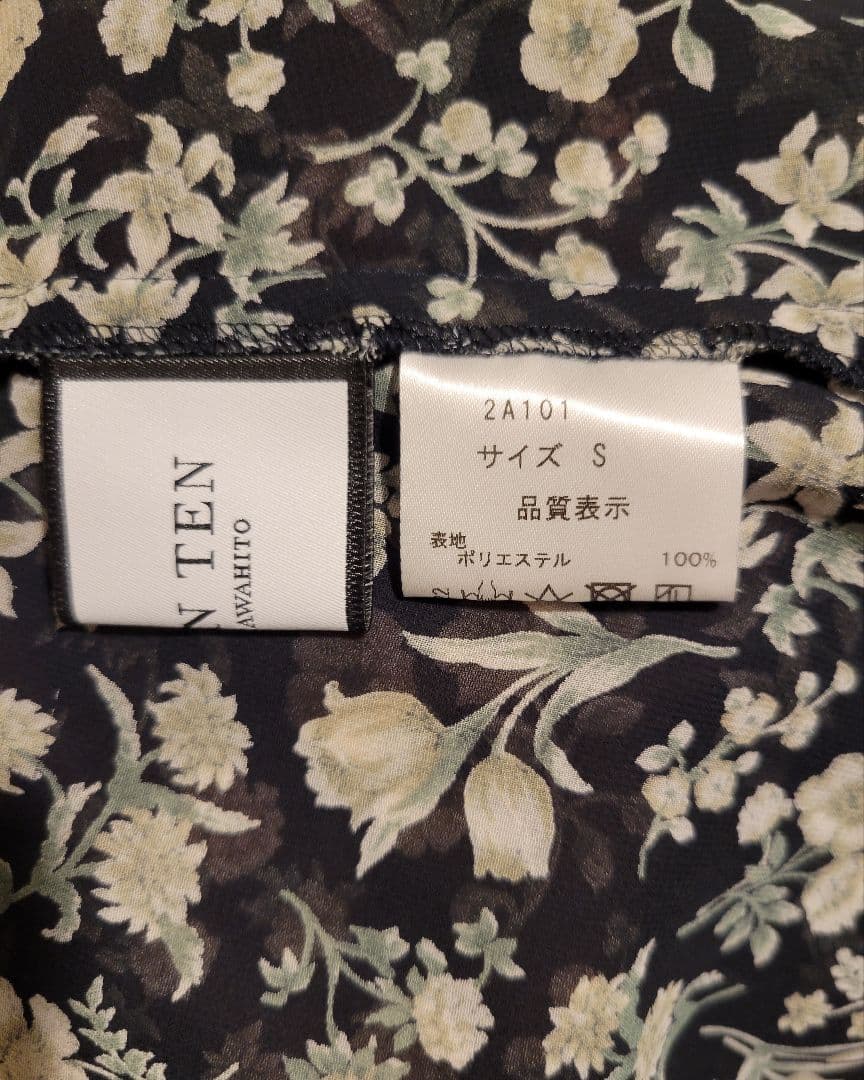 SEVEN TEN by MIHO KAWAHITO フラワーシフォンチュニック