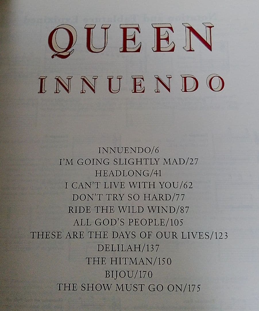 バンドスコア Queen / Innuendo