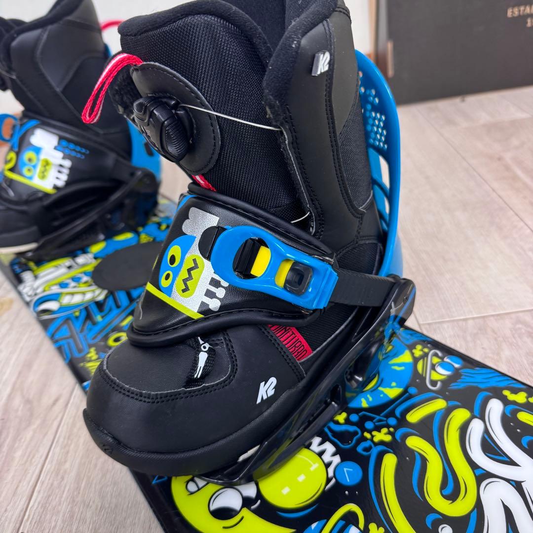 専用K2 MINIターボ スノーボードセット 90cmキッズスノーボード