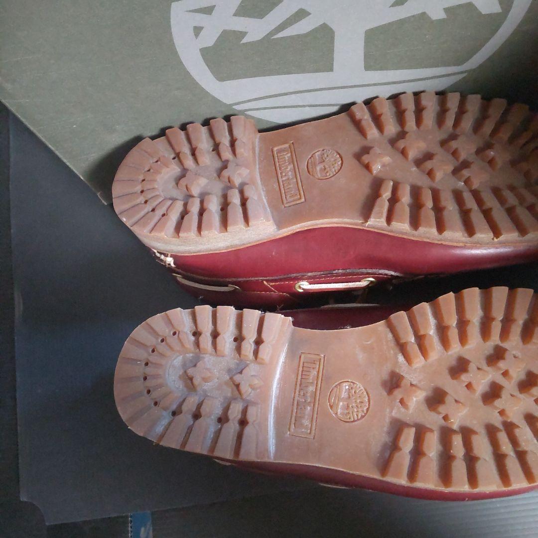 【ケア済】Timberland バーガンディ 3eye