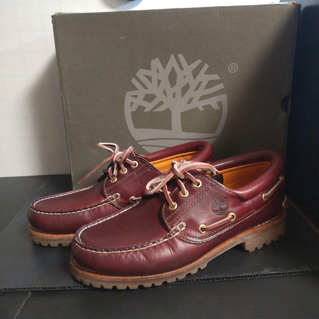 【ケア済】Timberland バーガンディ 3eye