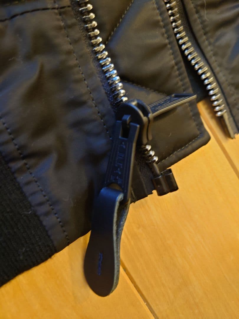 ALPHA(アルファ) MA-1 フライトジャケット ブラック　S