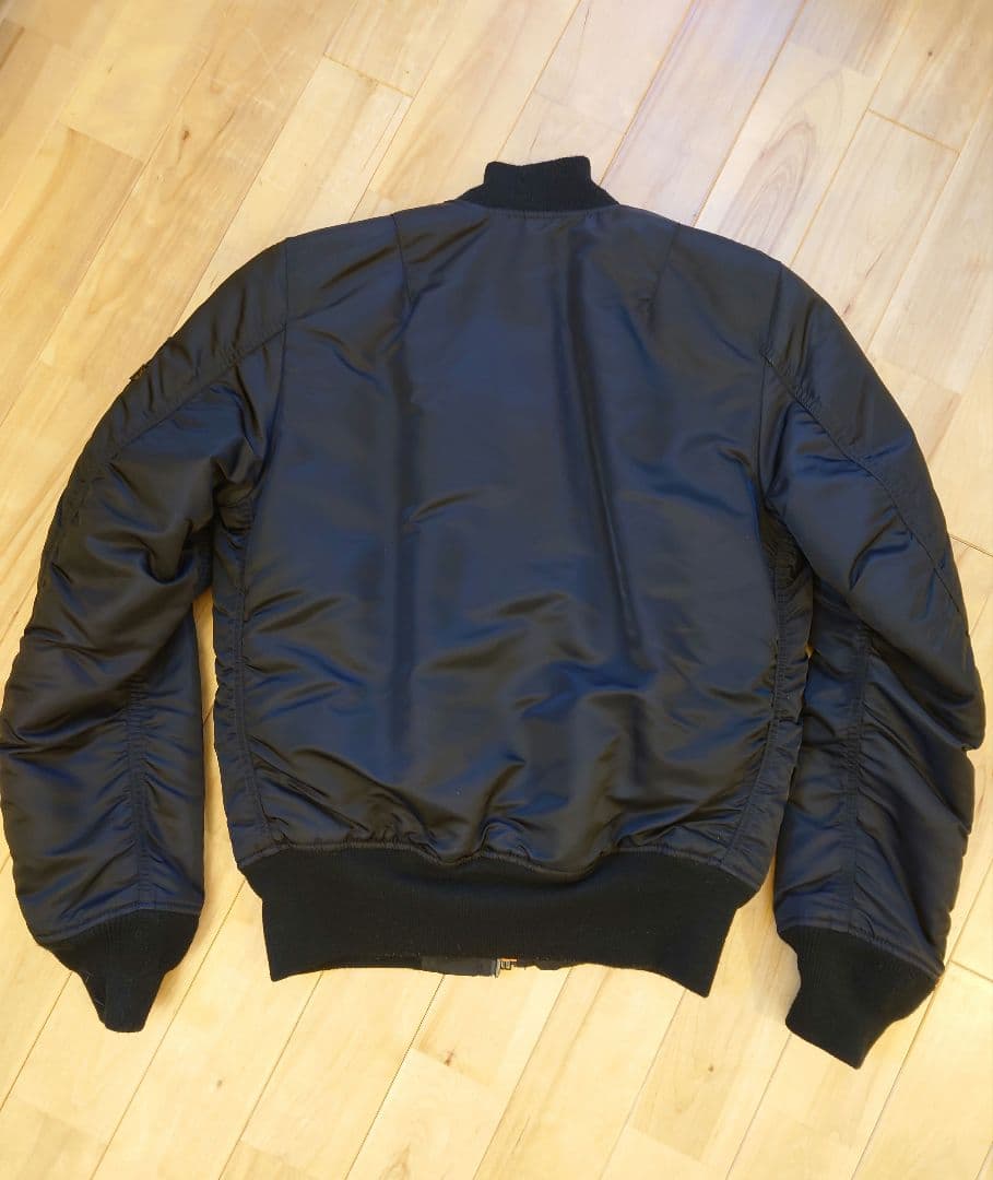 ALPHA(アルファ) MA-1 フライトジャケット ブラック　S