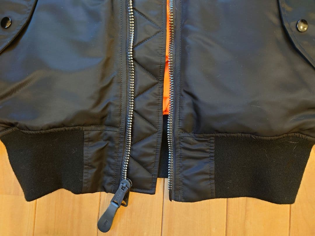 ALPHA(アルファ) MA-1 フライトジャケット ブラック　S