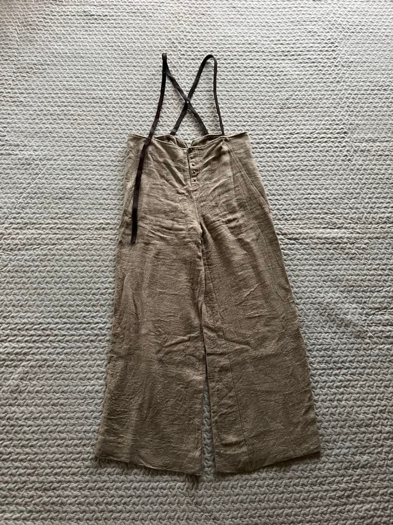 emic:etic サスペンダーパンツ リネン　サイズ2