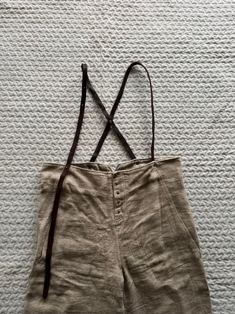 emic:etic サスペンダーパンツ リネン　サイズ2