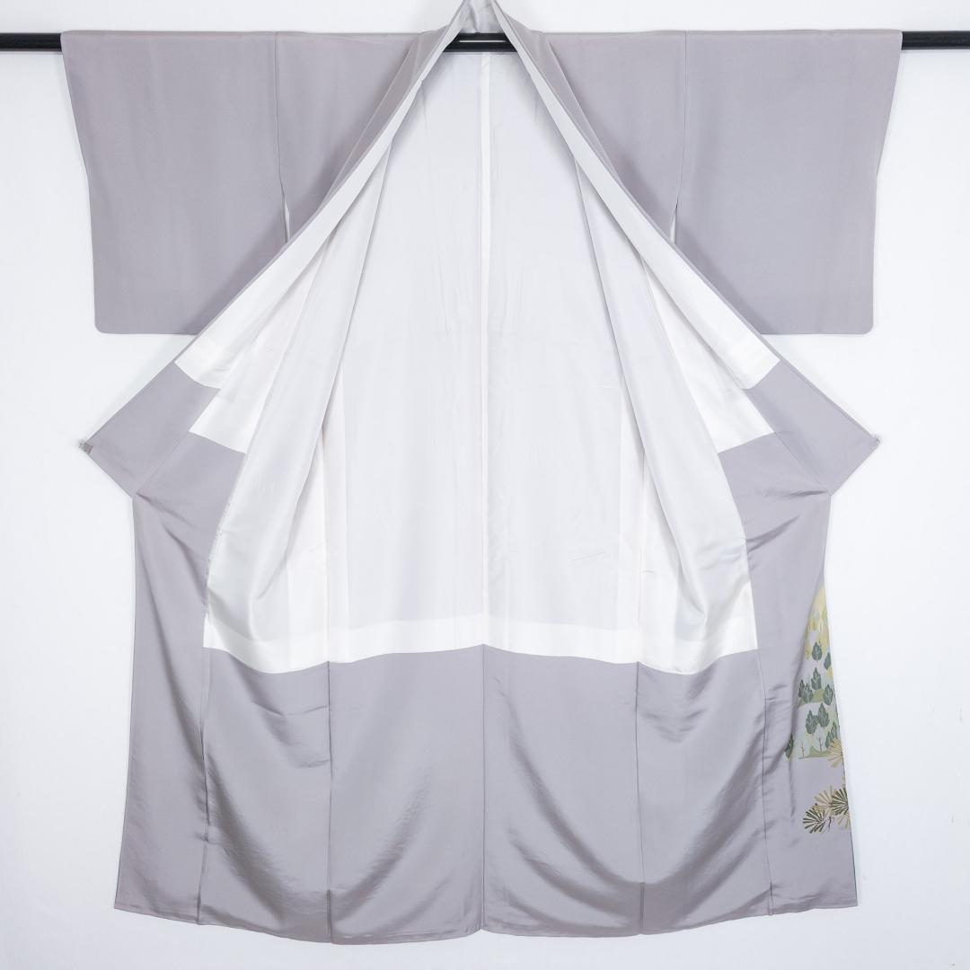 しおり R8SK87 色留袖 作家物 蘇州刺繍 清水寺 落款 上品 シルク