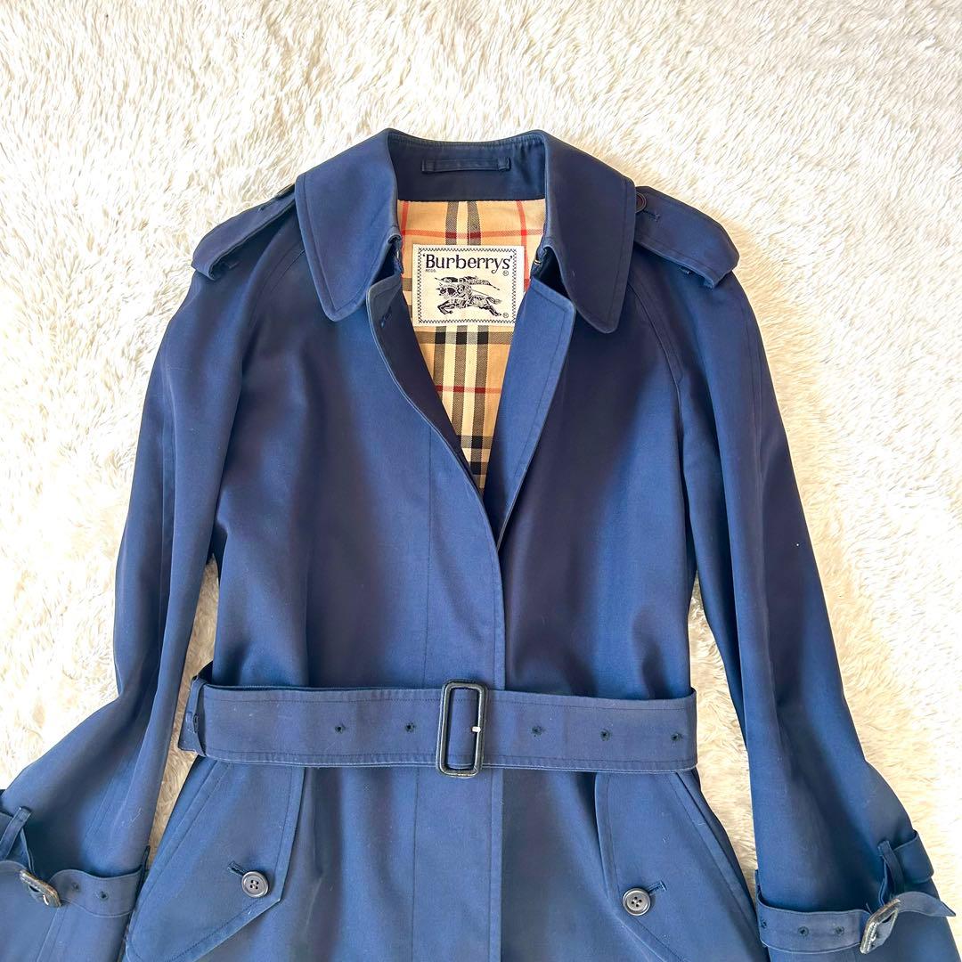 希少カラー✨BURBERRYSシングルトレンチコート マキシ丈 ベルト　白タグ