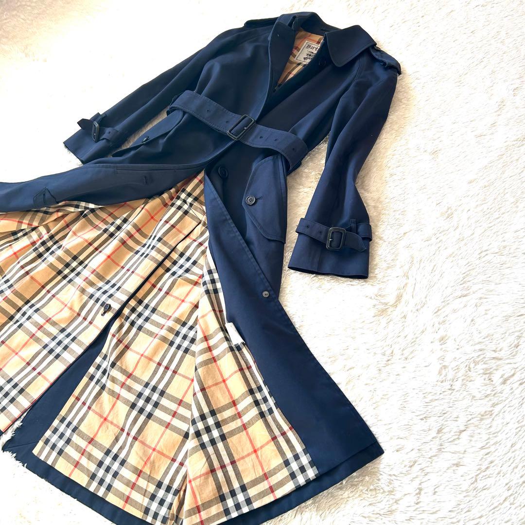 希少カラー✨BURBERRYSシングルトレンチコート マキシ丈 ベルト　白タグ