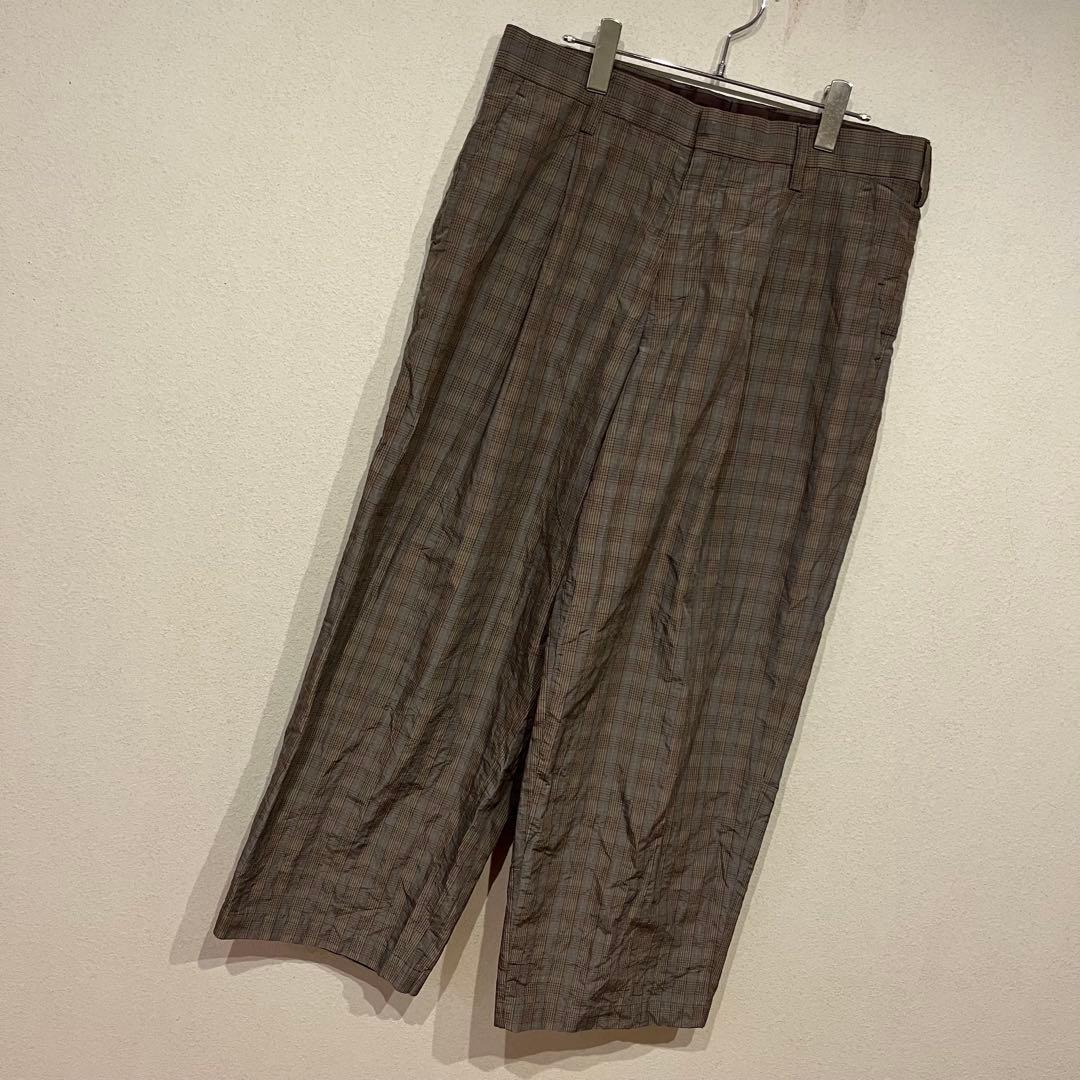 【美品】kolor 20ss NYLON×RAMIE WIDE SLACKS
