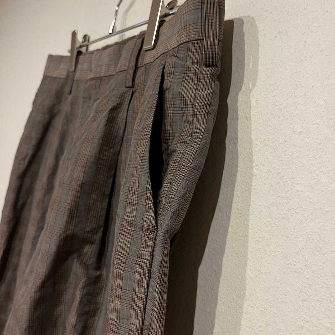 【美品】kolor 20ss NYLON×RAMIE WIDE SLACKS