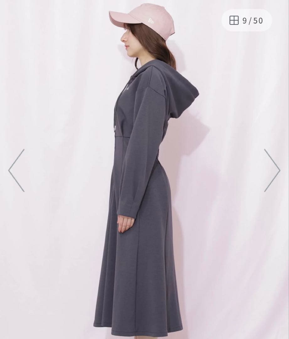 ジルバイジルスチュアート ダイバーフーディーロングワンピース【新品タグなし】