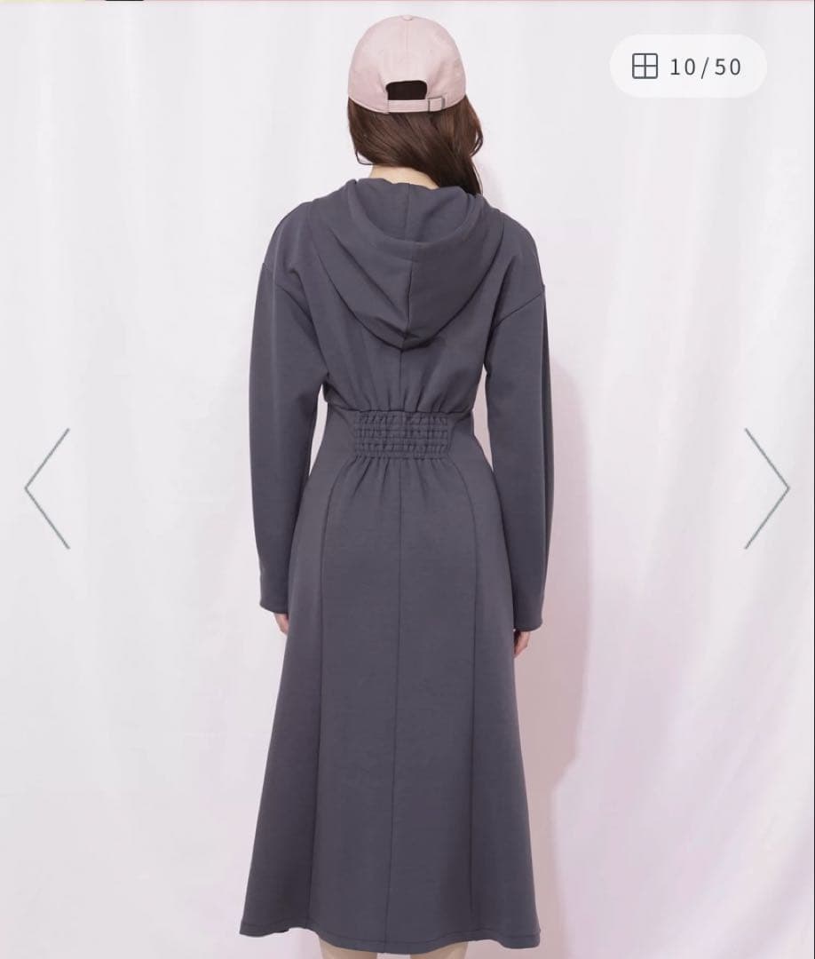 ジルバイジルスチュアート ダイバーフーディーロングワンピース【新品タグなし】