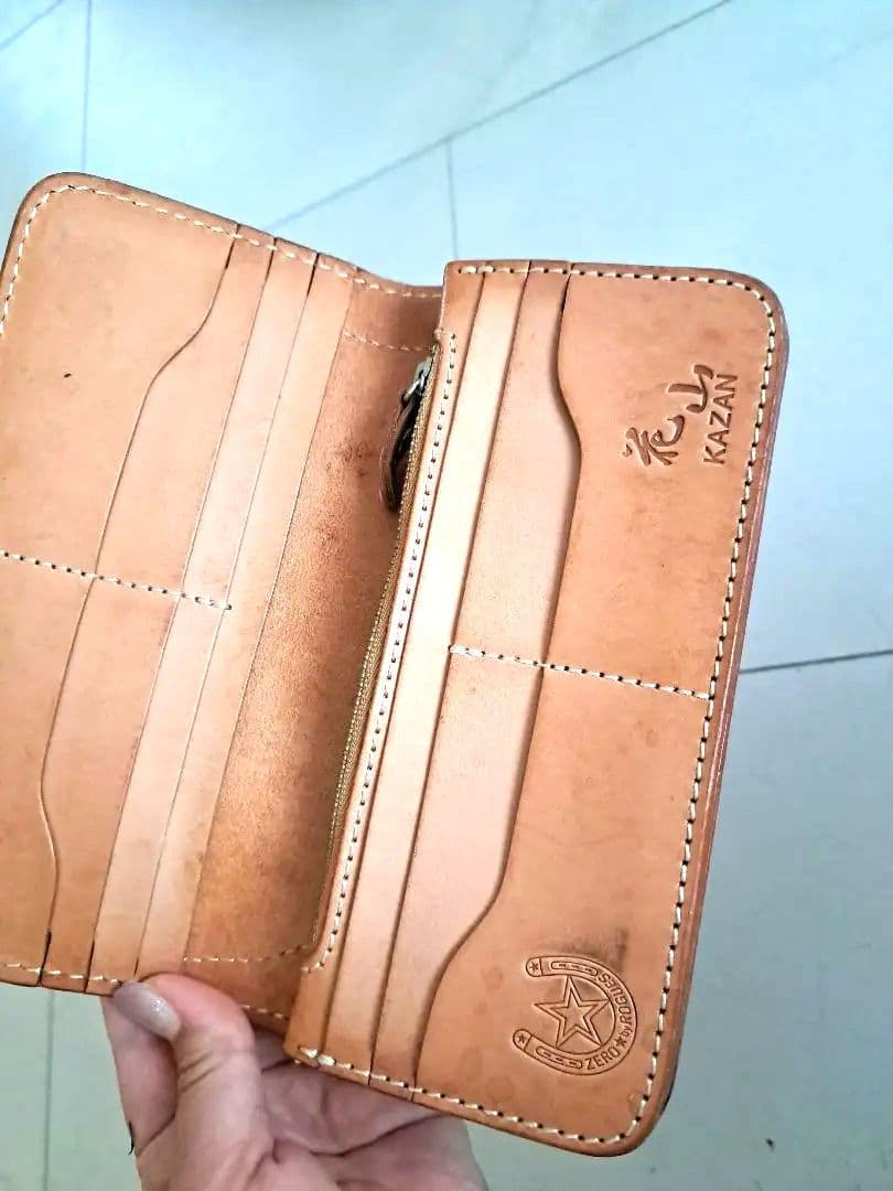 花山　 花柄　京桜　財布　霧箱付き　DEGNERデグナー　白　レア　入手困難