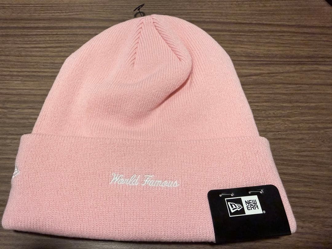 帽子 Supreme new era box logo beanie pink