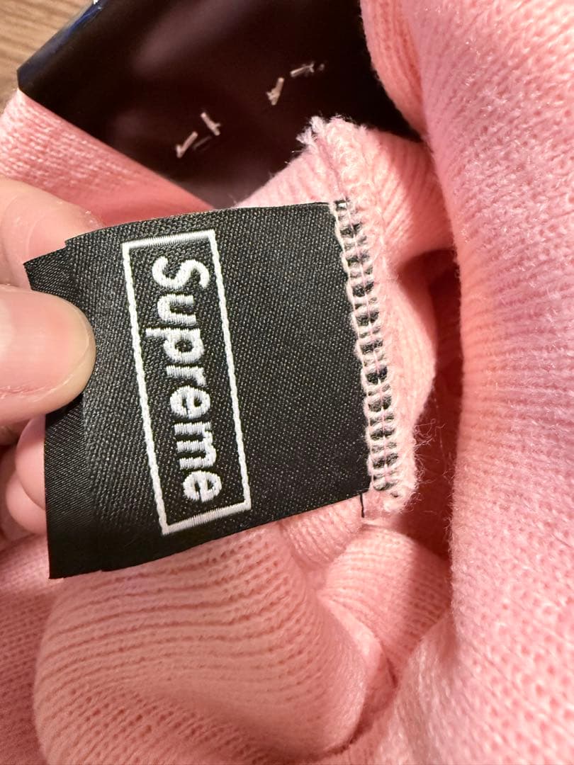 帽子 Supreme new era box logo beanie pink