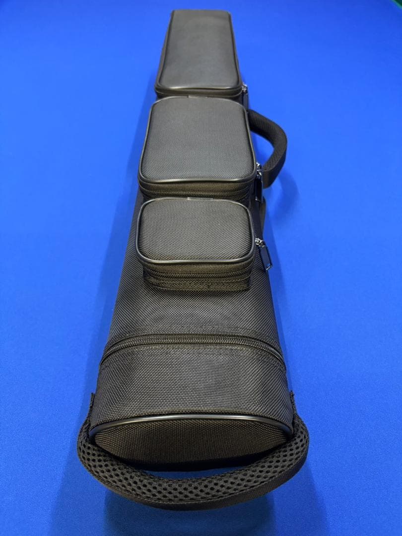 り*う様 ビリヤード　キューケース　4バット 8シャフト　送料無料　ブラック