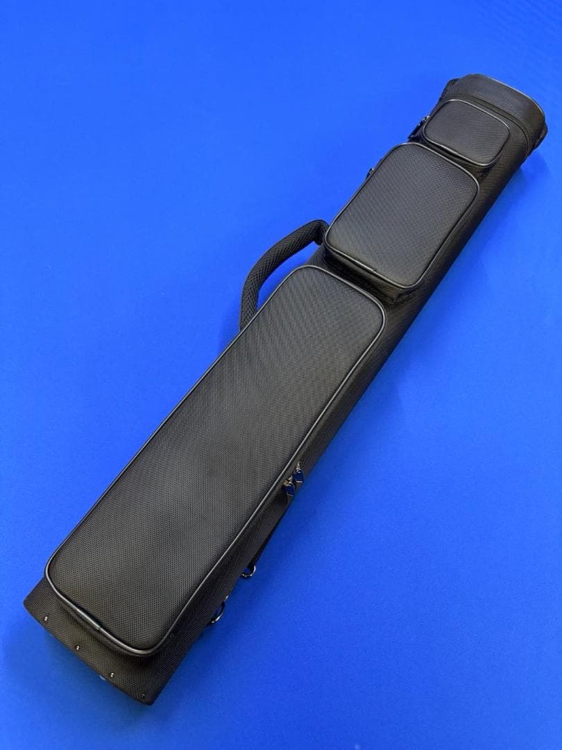 り*う様 ビリヤード　キューケース　4バット 8シャフト　送料無料　ブラック