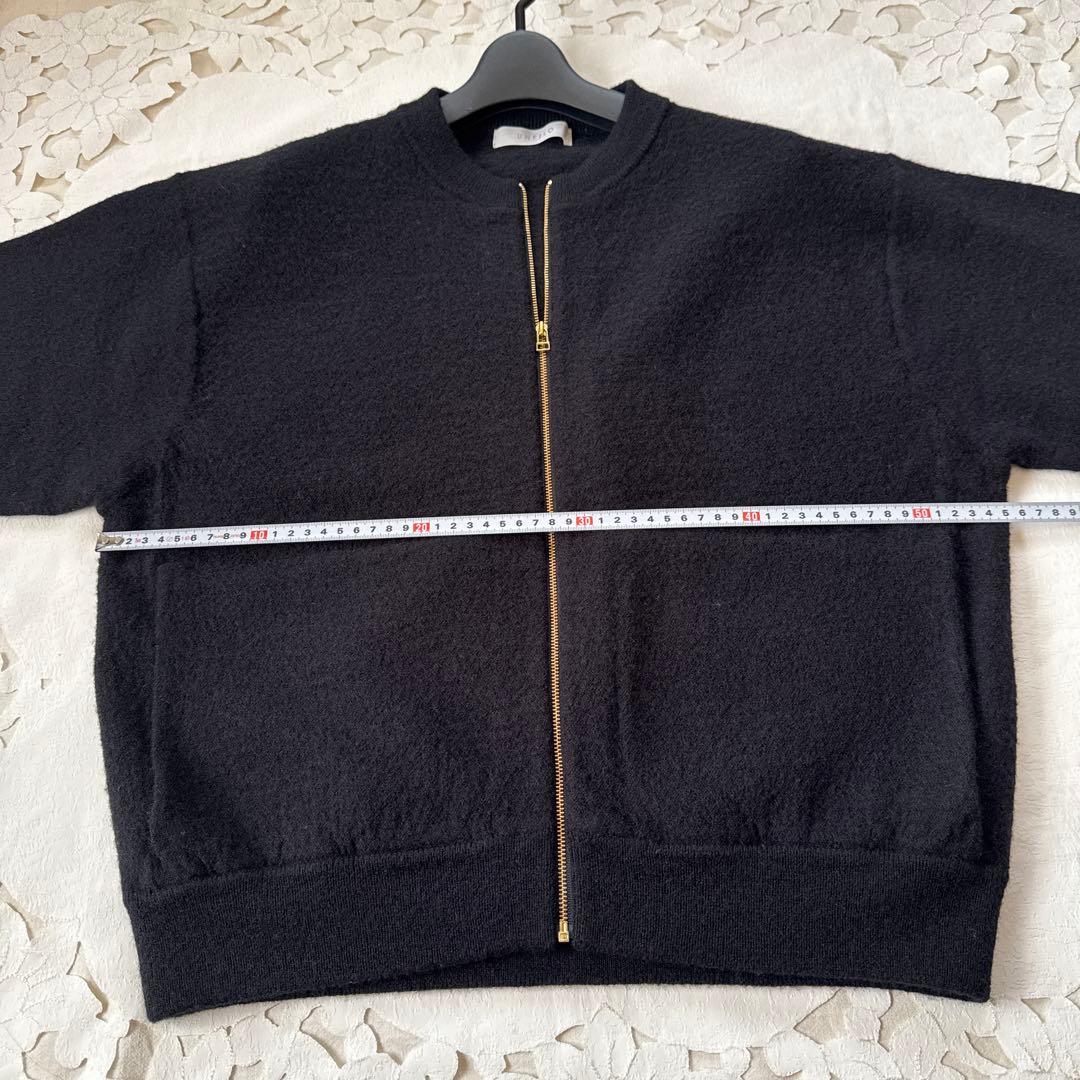 未使用　アンフィーロ　ウールミルドZIPニットブルゾン