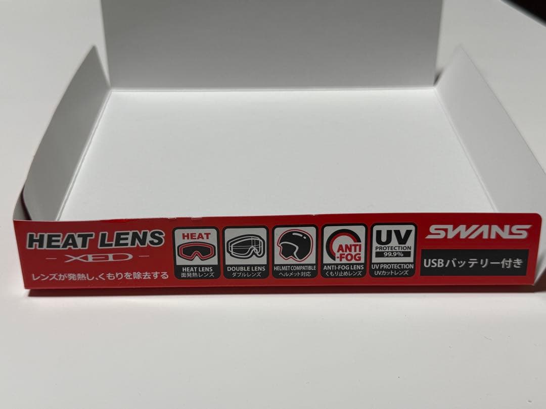 SWANS 発熱レンズ ゴーグル HELI-XED①