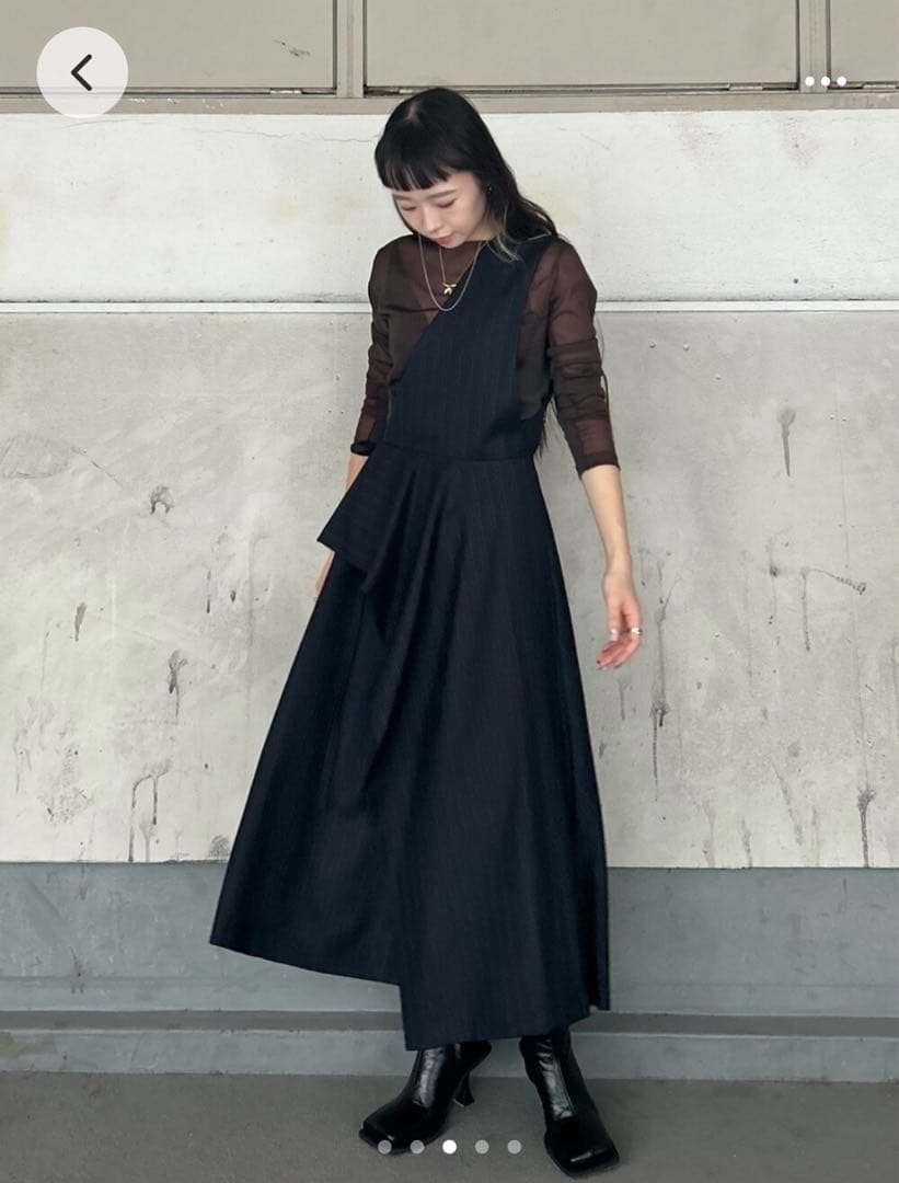 【UJOH/ウジョー】One Shoulder SKT/ワンショルダースカート