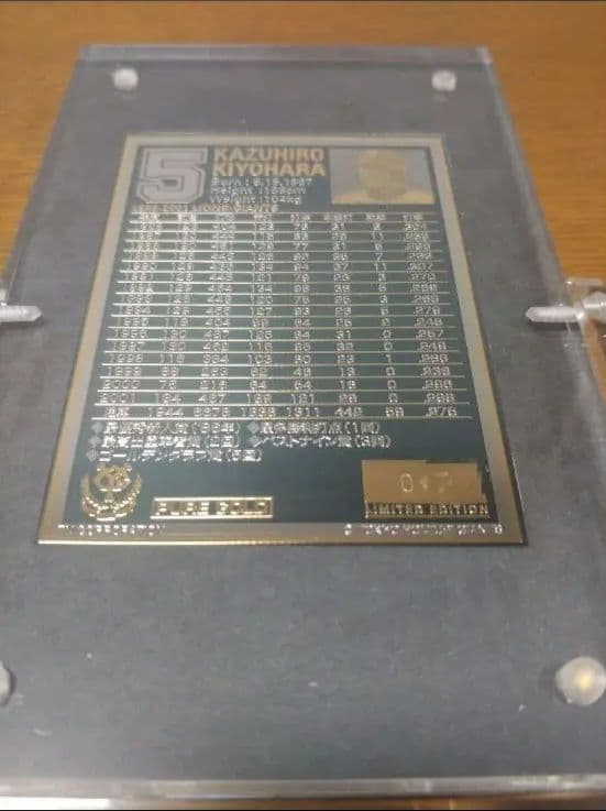 ジャイアンツ清原和博 ゴールドプレート