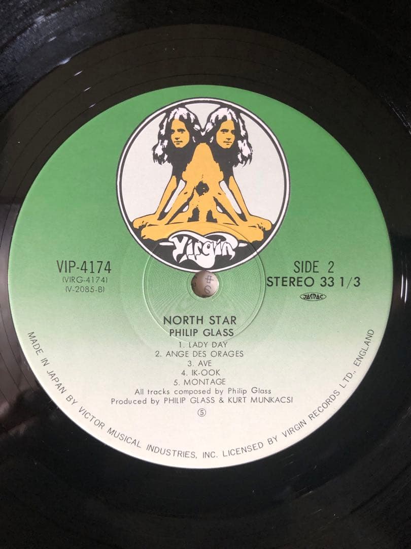 PHILIP GLASS NORTH STAR 日本盤